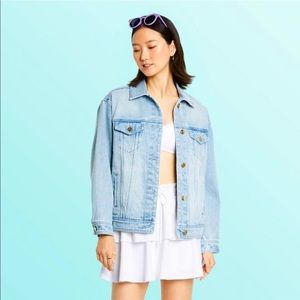 Stoney Clover Lane Light Wash Blue Denim Jean Jacket